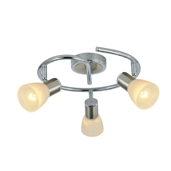 Plafon Cholo 3xe14 Cromo/niquel 16x34x34 Cm - Image 2