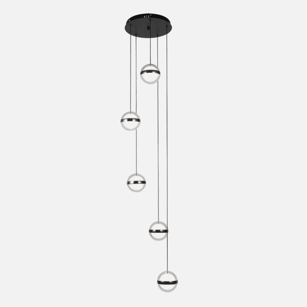 Plafon Colgante People 5l Negro 140w 3000-4000-6000k 10920lm Remoto Y Reg.intensidad Regx35x35cm - Image 2
