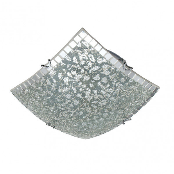 Plafon Cuadrado Tenor 2xe27 Cromo Mosaico 9x30x30 Cm - Image 2