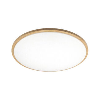 Plafon Eglon 60w 3000-4000-6500k Blanco/Madera 5880lm 8x49x49cm C/remoto Y Reg.intensidad
