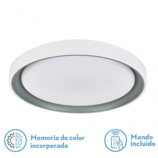 Plafon Luanda 96w 3000-4000-6000k Gris Red.7x49,5d 10800lm Reg.intens. C.remoto C/memoria