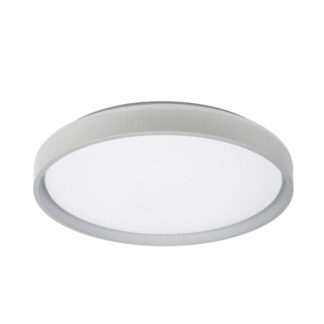 Plafon Morgan 60w 3000-4200-6500k Blanco/plata 7,5x50x50cm 5400lm C/remoto y Reg.intensidad