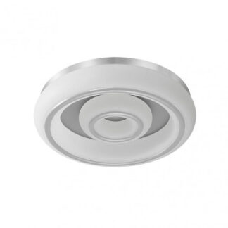 Plafon Paris 66w 3000-4000-6500k Blanco/plata 5610 Lm 12x55x55 Cm C/remoto, Memoria Y Reg.Intensidad