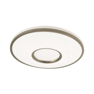 Plafon Perote 60w 3000-4000-6500k Blanco/Cuero 5880lm 8x49x49cm C/remoto Y Reg.intensidad
