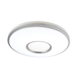 Plafon Perote 60w 3000-4000-6500k Blanco/Plata 5880lm 8x49x49cm C/remoto Y Reg.intensidad