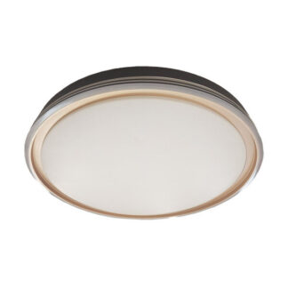 Plafon Picola 60w 3000-4200-6500k Negro/oro 7x50x50cm 5400lm C/remoto