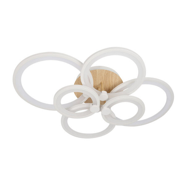 Plafon Sydney 134w 3000-4000-6500k Blanco/madera Clara 17x74x57cm 18090lm Remoto,regulable,memoria