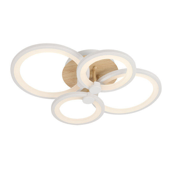Plafon Sydney 76w 3000-4000-6500k Blanco/madera Clara 13,5x55x41cm 10260lm Remoto,regulable,memoria - Image 3