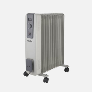 Radiador Aceite Acebuche 2500w Gris 3pot.11elementos, Antivuelco.termost.ajustsble.protección.seguridad 54,5x44x24cm