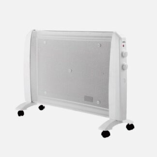 Radiador De Mica Abrigo 2000w 1elemento Blanco 2potencias  Antivuelco,ruedas,termostato Reg.54x79x27cm