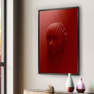 RED FACE - BAJORRELIEVE 90X120