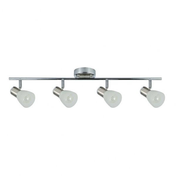 Regleta Cholo 4xe14 Cromo/niquel 16x69,5x10 Cm