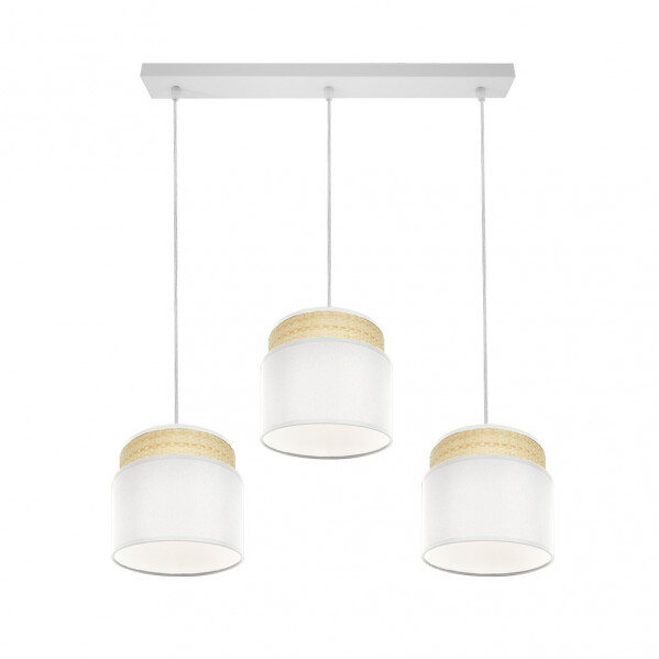 Regleta Kandy 3xe27 Natural/blanco Regx68x19 Cm - Image 2