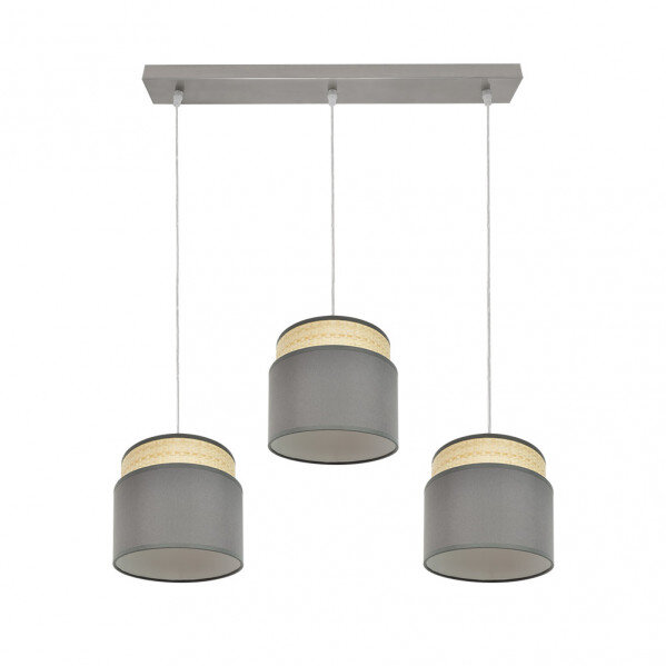 Regleta Kandy 3xe27 Natural/gris Regx68x19 Cm - Image 2