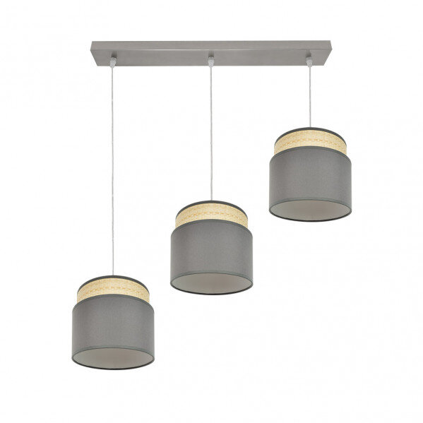 Regleta Kandy 3xe27 Natural/gris Regx68x19 Cm - Image 3