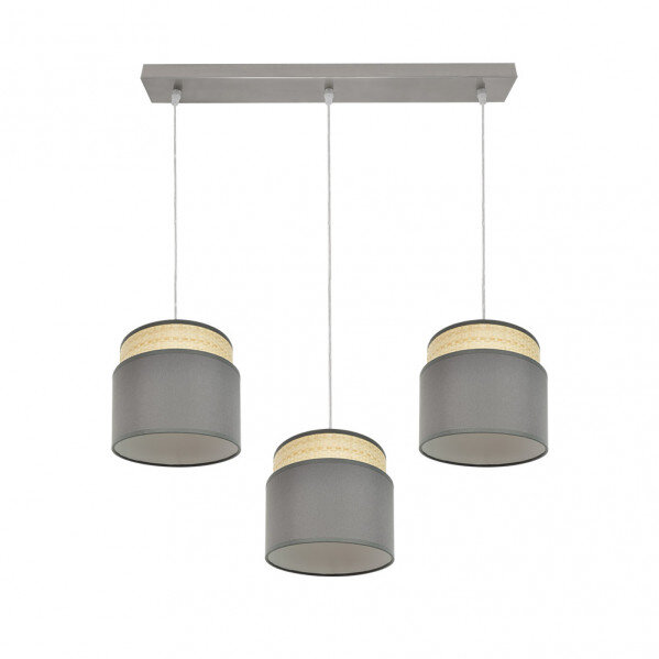 Regleta Kandy 3xe27 Natural/gris Regx68x19 Cm - Image 4