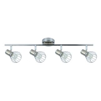 Regleta Mateo 4xe14 Cromo/niquel 15x69,5x8,5 Cm