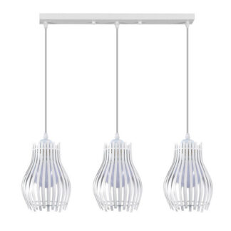 Regleta Ragusa Blanca 3xe27 Regx64x16cm