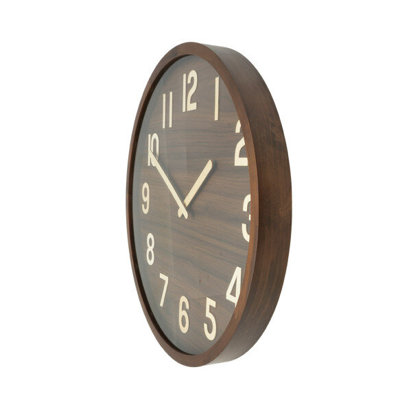 Reloj De Pared Borgoña Madera Oscura 60x60x5cm Movimiento Continuo - Image 3