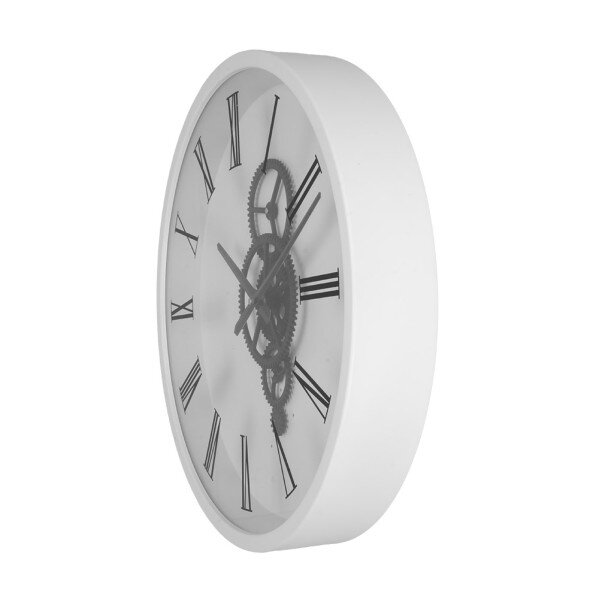 Reloj De Pared Duque Blanco/negro 46x46x7cm Engranajes Con Movimiento - Image 2