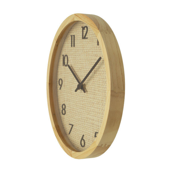 Reloj De Pared Grenoble Haya/rafia Natural 40x40x4,5cm Mov Continuo - Image 2