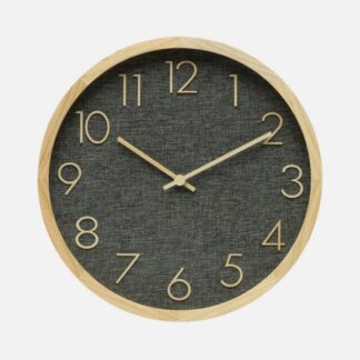 Reloj De Pared Rosellon Haya/gris 40x40x4,5cm Mov Continuo