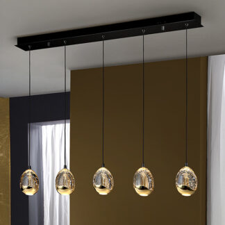 ROCIO- LAMPARA 5L NEGRO-ORO