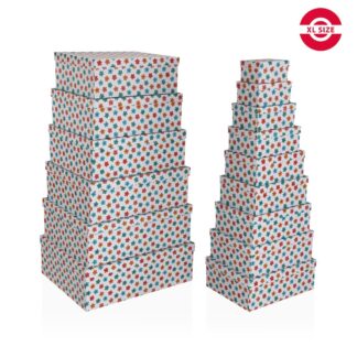 SET 15 CAJAS CARTON FLOWER POWER