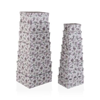 SET 15 CAJAS CARTON LILAC