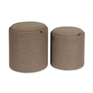SET 2 PUFFS CHOCOLATE C/ BANDE