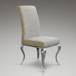 SILLA ·BARROQUE· ACERO BEIGE