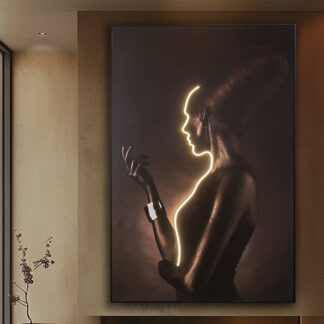 SILUETA-CUADRO LUZ LED 120X180