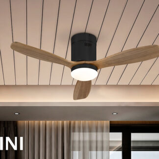 SIROCO MINI-VENTILADOR NEG/NOGAL DIM