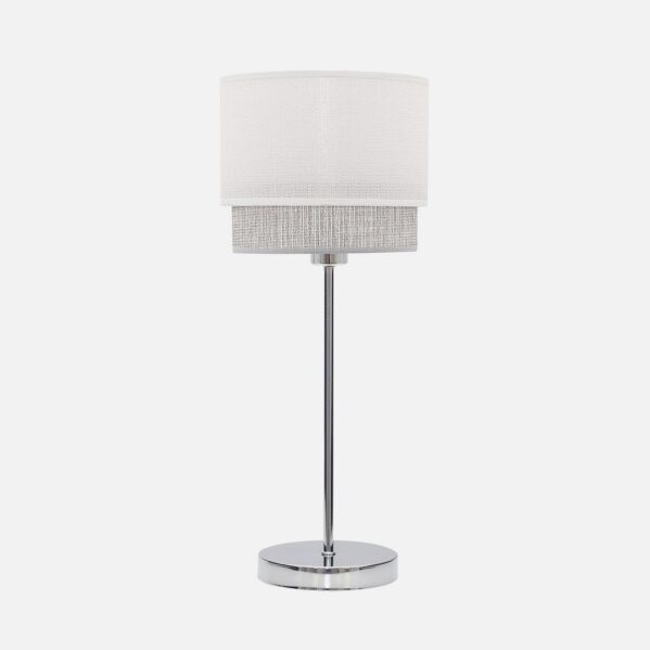 Sobre Mesa Kenya 1xe14 Blanco/gris 45x18x18 Cm