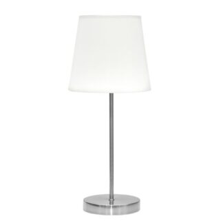 Sobre Mesa Maldivas 1xe14 Niquel/blanco 46x20x20 Cm