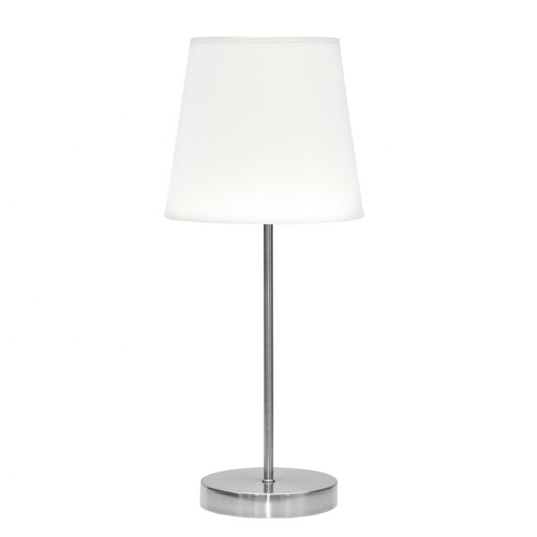 Sobre Mesa Maldivas 1xe14 Niquel/blanco 46x20x20 Cm