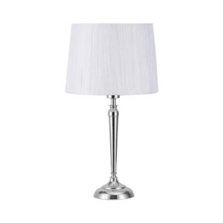 Sobremesa Alamo 1xe27 Cromo C/pant Blanca 55x30x30 Cm