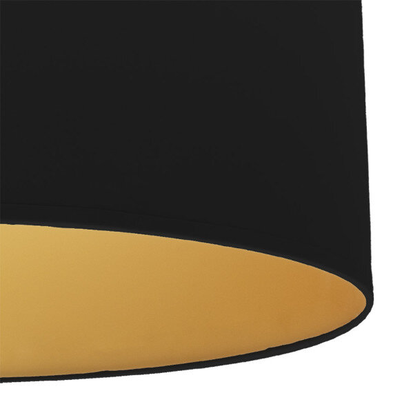 Sobremesa Alto Anuska 1xe27 Negro/negro-oro 62x30x30 Cm - Image 2