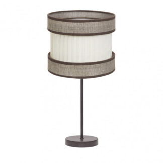 Sobremesa Alto Home 1xe27 Marron/marron-beis 61x30x30 Cm