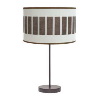 Sobremesa Alto Ivanna 1xe27 Marron/blanco-oxido 62x30x30 Cm