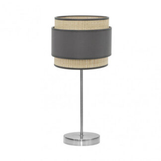 Sobremesa Alto Kandy 1xe27 Natural/gris 67x30x30 Cm