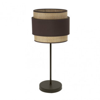 Sobremesa Alto Kandy 1xe27 Natural/marron 67x30x30 Cm