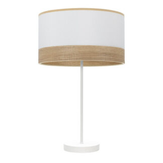 Sobremesa Alto Olga 1xe27 Blanco/blanco-mad.clara 62x30x30 Cm
