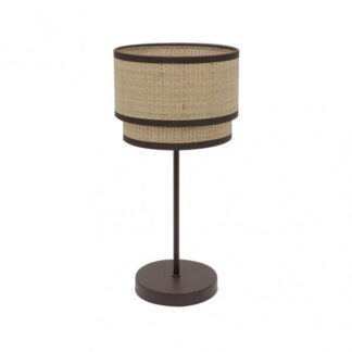 Sobremesa Alto Roque 1xe27 Natural/marron 60x30x30 Cm