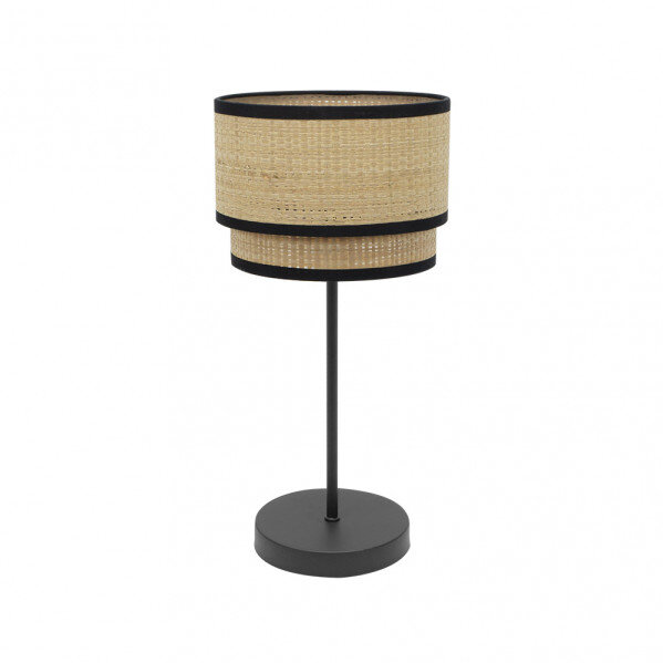 Sobremesa Alto Roque 1xe27 Natural/negro 60x30x30 Cm