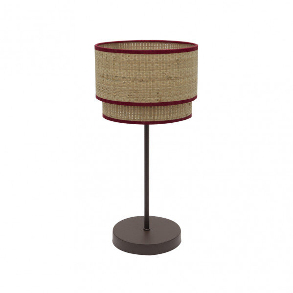 Sobremesa Alto Roque 1xe27 Natural/rojo 60x30x30 Cm