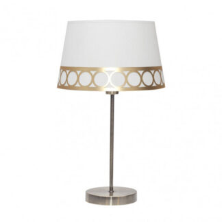Sobremesa Dalia 1xe14 Blanco/oro 44x25x25 Cm