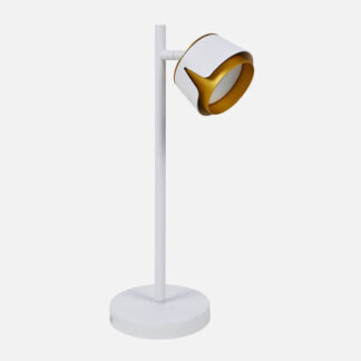 Sobremesa Domenica 1 X Gx53 Blanco/oro 9w 4000k 800lm Bombilla Incluida 43x20x15cm