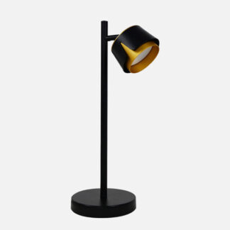 Sobremesa Domenica 1 X Gx53 Negro/oro 9w 4000k 800lm Bombilla Incluida 43x20x15cm