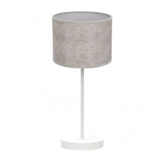 Sobremesa Jerte 1xe14  Blanco/cemento Gris 42x17x17 Cm